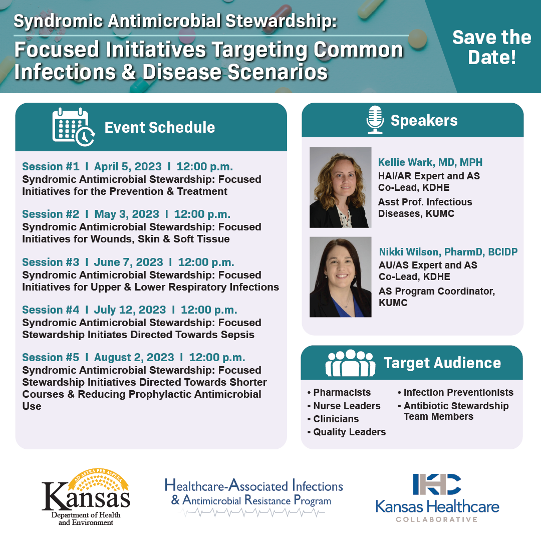Syndromic Antimicrobial Stewardship Save the Date