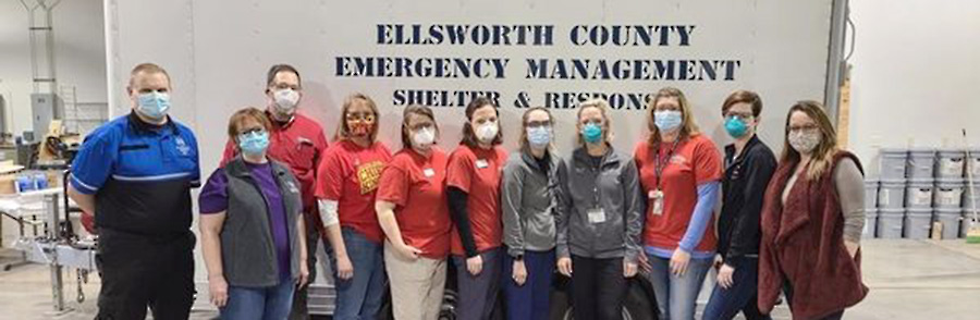 Team members of the community collaboration group in Ellsworth County, central Kansas.